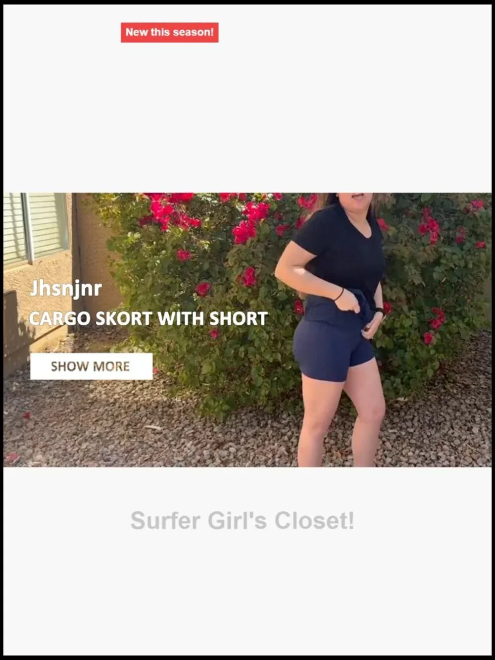 Mini Cargo Skort with Zipper Pockets High Waisted Athletic Skirt